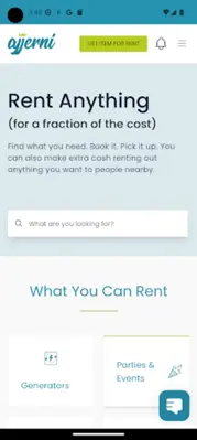 Ajjerni - Rent Anything android App screenshot 1